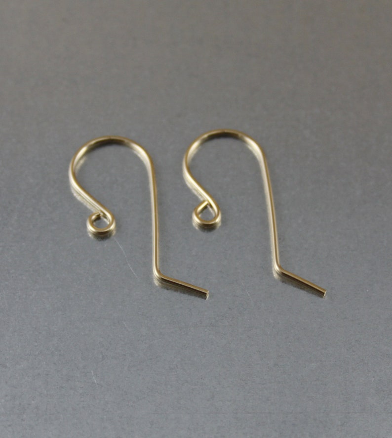 25 x 12 mm Dangle Ear Wires 14K Gold Filled French Ear Wires 5 pairs