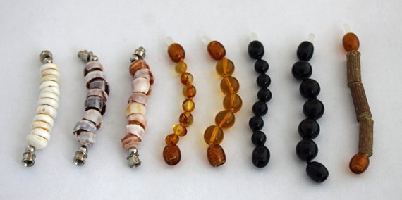 Necklace Extenders Puka Shell, Custom Bead, and Shungite Available, 6-8 Mm  