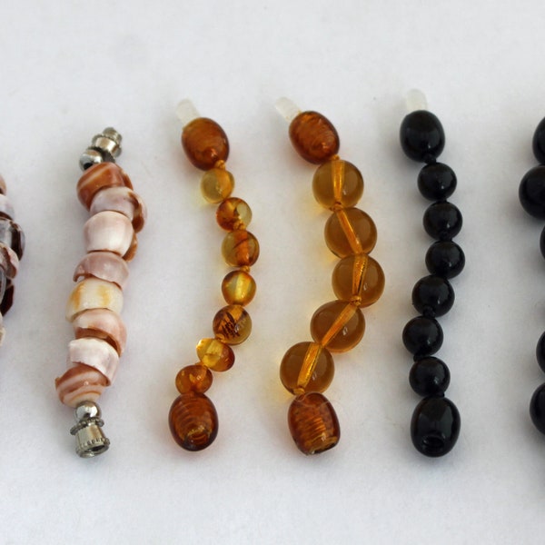 Necklace Extenders Puka Shell, Custom Bead, and Shungite Available, 6-8 mm