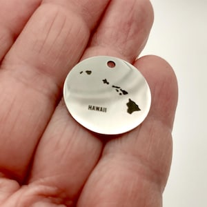Hawaii-Inseln Map Charms, DIY Schmuckherstellung, 20 mm, 1 Stk