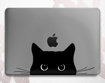 Cat Lover MacBook Pro 16 Case / Kawaii Black Kitten Mac Cover