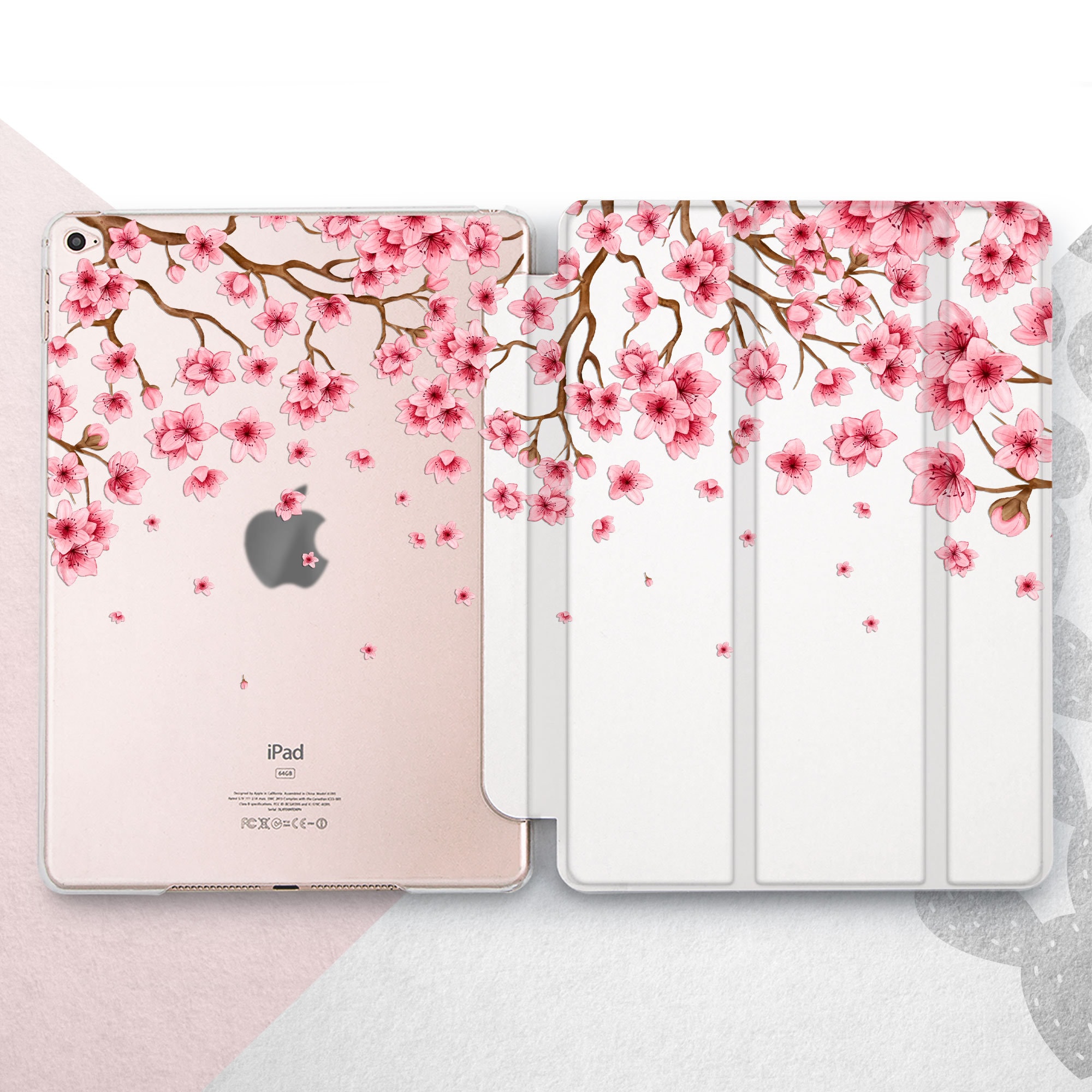 Pink Sakura Flower iPad Pro 13 12.9 11 2024 Cover / Cherry