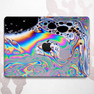 Vaporwave Glitch Macbook Pro-skal: Abstrakt Mac-hårt fodral