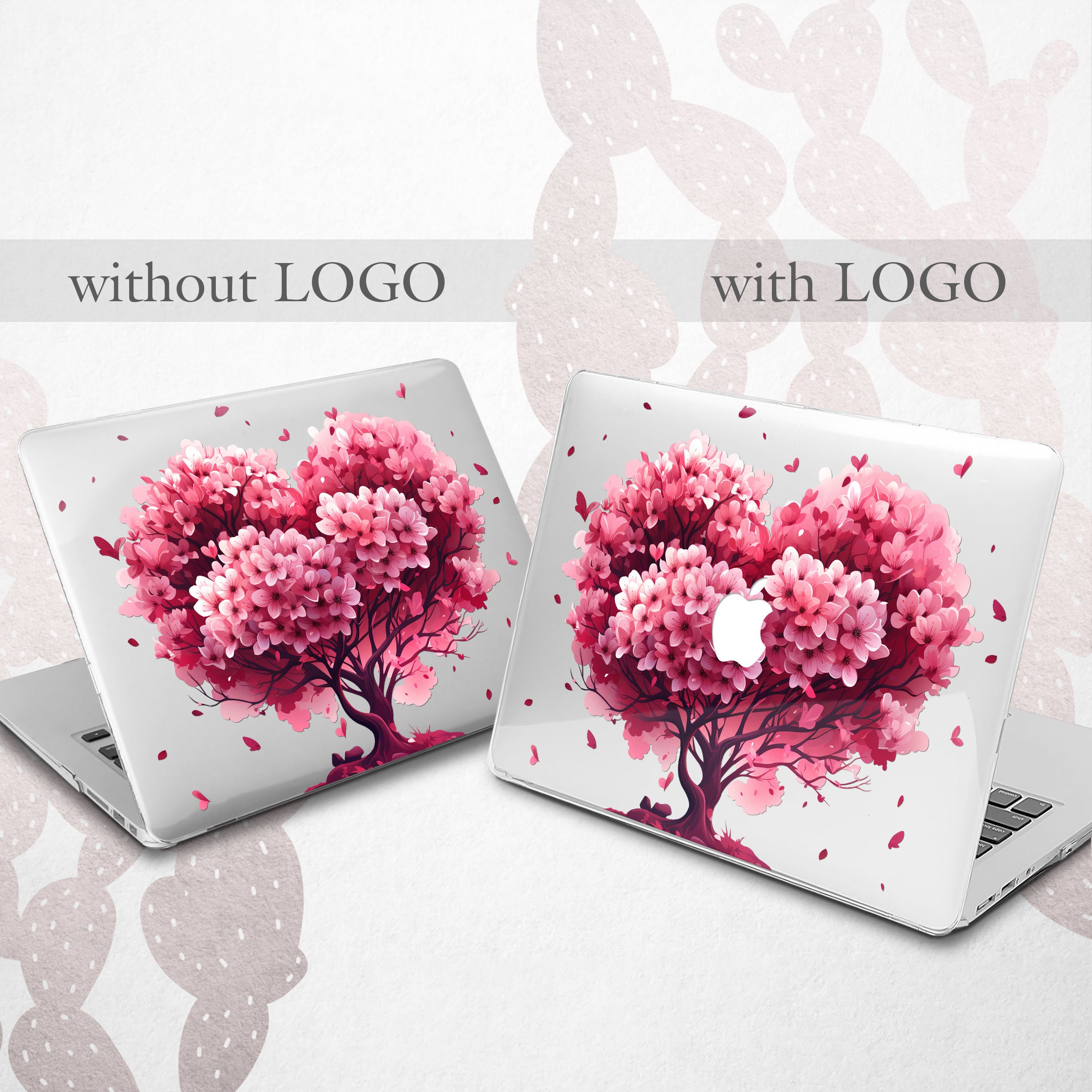 Sakura Heart MacBook Pro 16 15 14 Case Cherry Blossom Mac