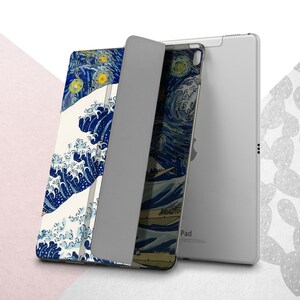 Kanagawa iPad Pro 12.9 11 2022 A2379 Case iPad Mini 6 5 Great Wave iPad Air 4 Cover Van Gogh Starry Night iPad 10.9 10.5 10.2 Classical Art image 5