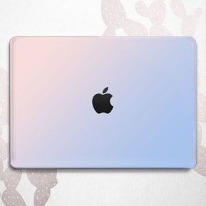 Aesthetic Celestial Gradient Mac 2025 Case / Cute Minimalism Macbook Pro 16 15 14 cover / Simple Pastel Macbook Air 13 11 / Pink Blue Shell