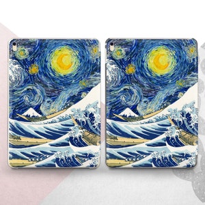 Kanagawa iPad Pro 12.9 11 2022 A2379 Case iPad Mini 6 5 Great Wave iPad Air 4 Cover Van Gogh Starry Night iPad 10.9 10.5 10.2 Classical Art image 7