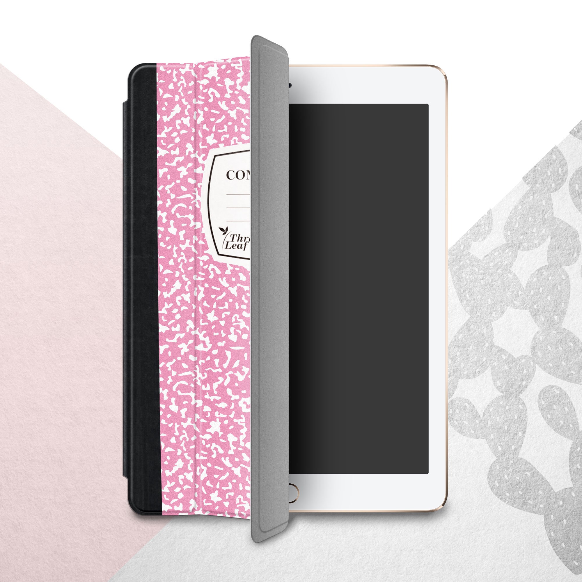 Pink Composition Book Ipad 10.5 10.2 Cover Custom Notebook Etsy