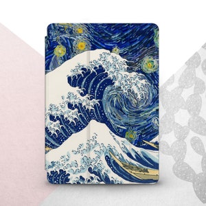 Kanagawa iPad Pro 12.9 11 2022 A2379 Case iPad Mini 6 5 Great Wave iPad Air 4 Cover Van Gogh Starry Night iPad 10.9 10.5 10.2 Classical Art image 4