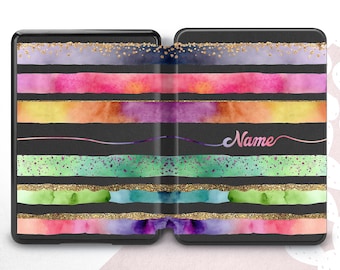 Colorful Stripes Kindle Case: Bohemian Chevron E-reader Cover