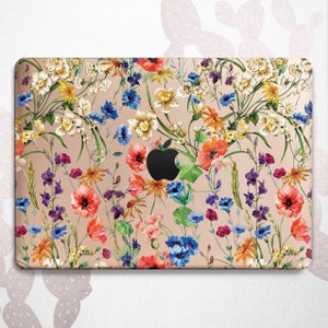 Flowers Macbook Pro 16 15 14 13 2024 A2991 Floral Macbook Air 13 11 M3 M2 case Gift for Her Garden Retina 15 Plastic Hard Mac 12 A1932 case