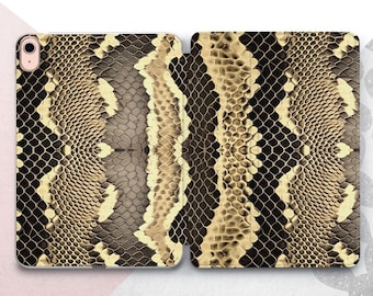 Snake Skin Print iPad Cover: Exotic Reptile Texture