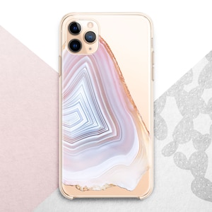 Agate Slice Geode iPhone 15 14 13 12 11 x xr xs case White Mineral Marble Samsung 24 23 22 21 20 FE Galaxy Note 10 Trend Google Pixel 8 7 6a