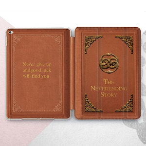 Book Story iPad Mini 6 5 4 3 Air 2 A2591 Vintage Book Cover iPad Pro 12.9 11 2022 2021 A2766 A2462 Case Old Movie Quote iPad 10.9 10.5 10.2