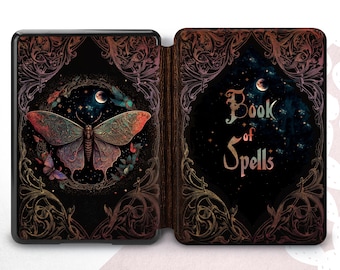 Capa para Kindle Magic Book of Spells: Capa para leitor eletrônico Celestial Moth