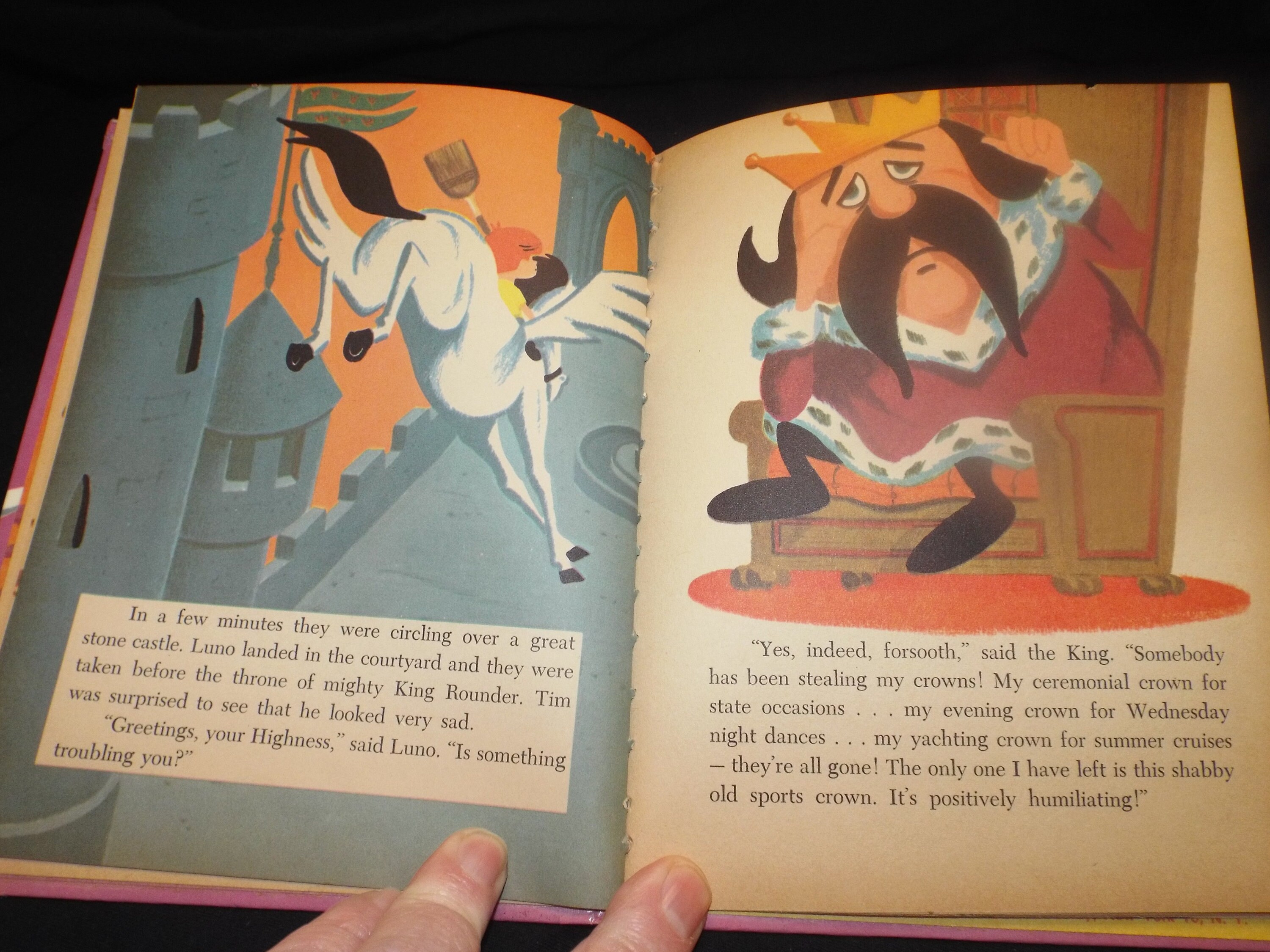 Vintage 1964 Luno the Soaring Stallion Wonder Book Hardcover Etsy