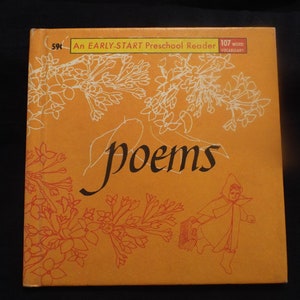 Vintage 1965 Poems, An Early Start Preschool Reader H/C Book