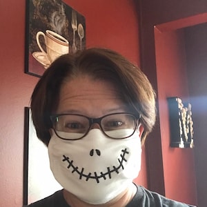 Jack Skellington face mask