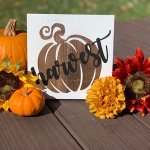 Harvest Wooden Sign