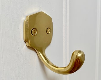 Cast brass Art Deco coat hooks hook hangers Cast brass Art Deco coat hooks hook hangers