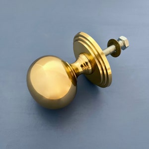 Large Brass Front Door Centre Knob Handle Dummy Box Mail knocker Letter Main Furniture Decor Wardrobe Cupboard