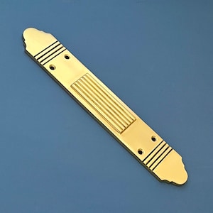 12&quot; Brass Art Deco Door Finger Push Plates (MORE AVAILABLE)