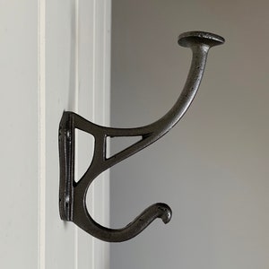 Cast iron art nouveau vintage style coat hooks hook hangers