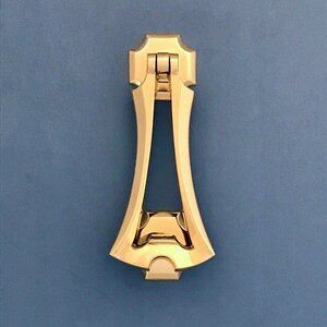 Aldaba de puerta de latón con cerradura frontal, estilo vintage, para entrada principal, estilo art nouveau, estilo eduardiano, victoriano y antiguo (MÁS DISPONIBLES)