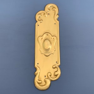 brass finger door push plates rococo art nouveau plate (MORE AVAILABLE)