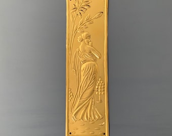 brass finger door push plates art nouveau plate (MORE AVAILABLE)