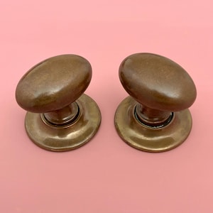 Odzyskany mosiądz Edwardian Dekoracyjne klamki do drzwi Gałki Meble Zamek wpuszczany Antyczny Wnętrze