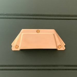 Brass Art Deco Cup Handles Drawer Cupboard Door Pull Handles Kitchen Wardrobe Furniture