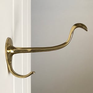 Cast brass art nouveau coat hooks hook hangers