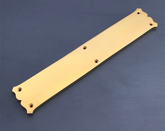 Placas de empuje para puertas de latón fundido con forma de dedo, estilo victoriano, para hoteles, teatros, etc. (MÁS DISPONIBLES)