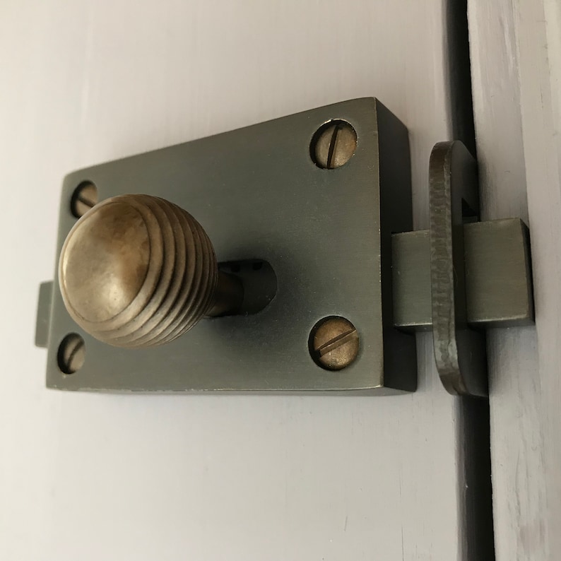 vacant engaged lock antique brass finish toilet bathroom indicator bolt