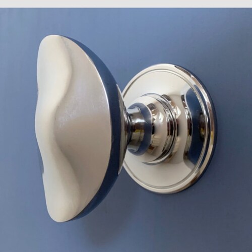 Large Chrome Art Nouveau Centre Knob Handle Box Front Door Mail shops knocker Letter Main pull