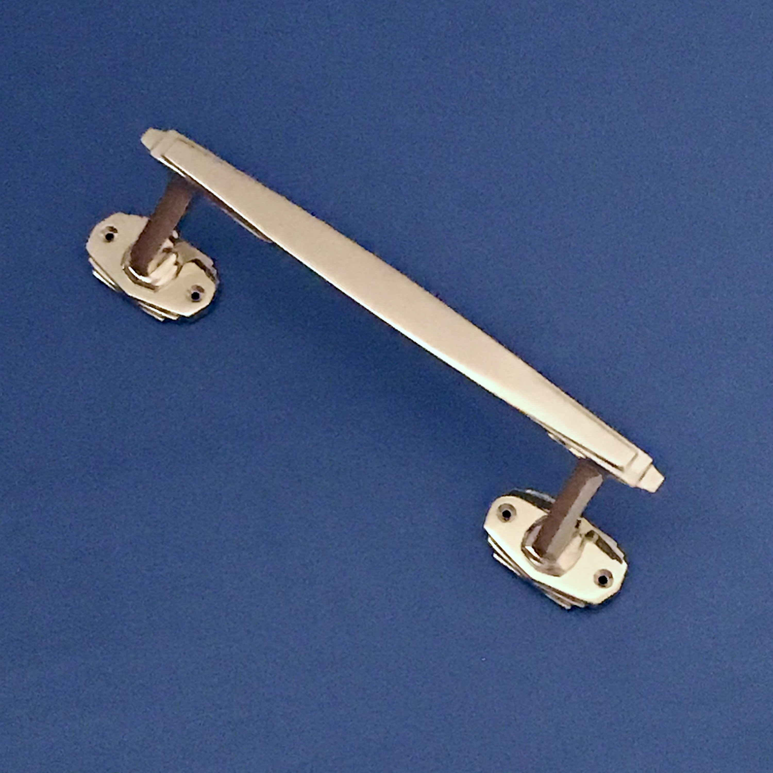 Pair Large Chrome Art Deco Door Pull Handles Grab Hotel Etsy