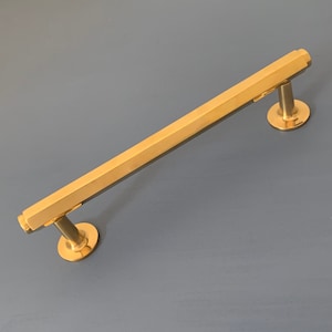 8&quot; Large Brass Art Deco Handles Drawer Cupboard Door Pull Handles Kitchen Wardrobe Furniture