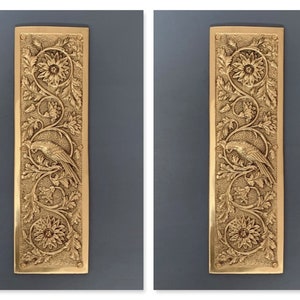 NICKEL PLATED ARTS /& CRAFTS PARROT FINGER DOOR PUSH PLATES KNOBS HANDLES