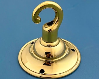 Cast Brass ceiling hook lamp chandelier light wall hanging chain antique Heavy duty chain