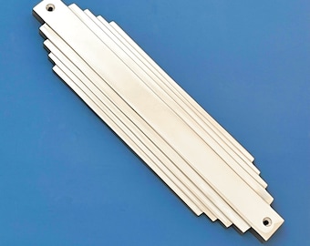 Chrome Art Deco Door Finger Push Plates (MORE AVAILABLE)