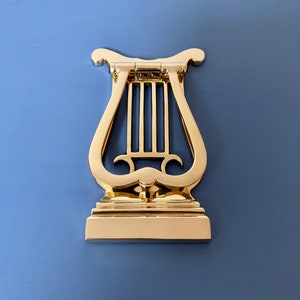 Mässingsharpa Lyra Dörrknackare Främre slagman Vintage Style