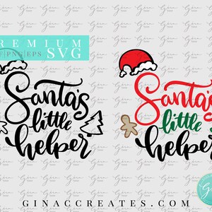 Santa's Little Helper SVG-bundel, kerst-svg