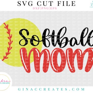 Softball MOM SVG Bundle, Softball svg