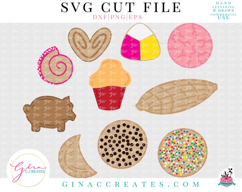 Download The Ultimate Mexican Sweets SVG Bundle sweet bread svg | Etsy