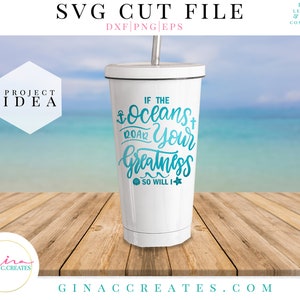 Christian Ocean Quote SVG Cut File, Greatness Svg, Jesus Svg, Anchor