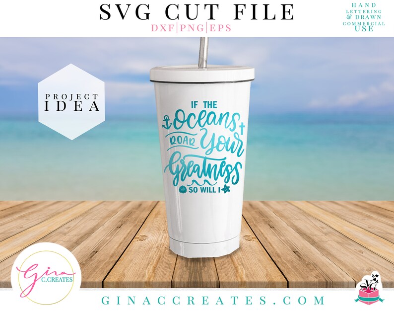 Download Christian Ocean Quote SVG Cut File Greatness svg Jesus svg | Etsy