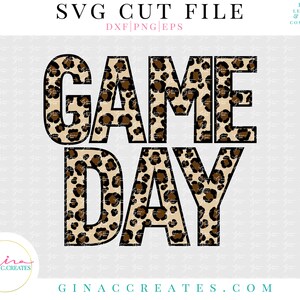Leopard Game Day SVG Cut File image 2