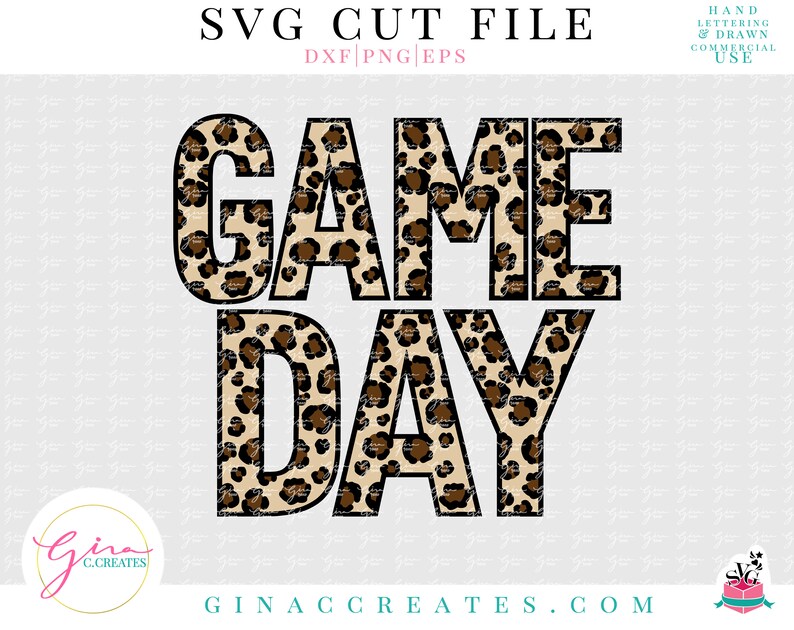 Leopard Game Day SVG Cut File image 2