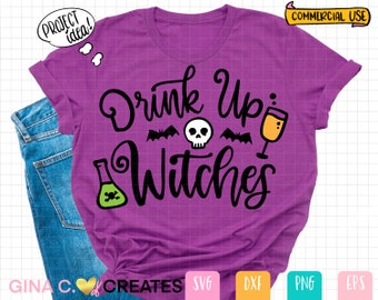 Halloween Drink Up Witches SVG Cut File